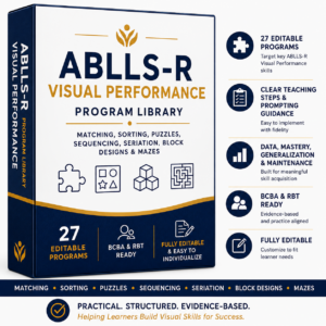 ablls r section b visual performance program library
